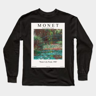 Claude Monet Water Lily Pond Exhibition Wall Art Long Sleeve T-Shirt